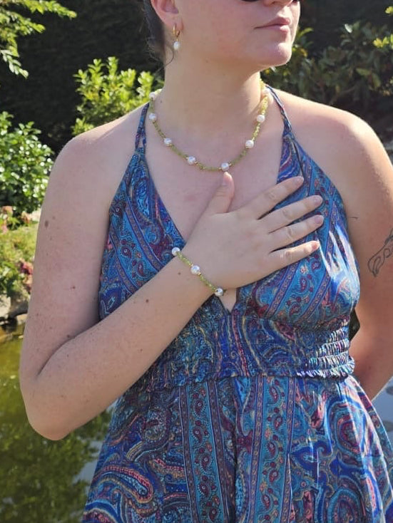 Collier Agathe péridot