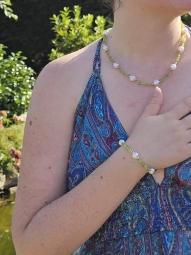 Bracelet Agathe en péridot