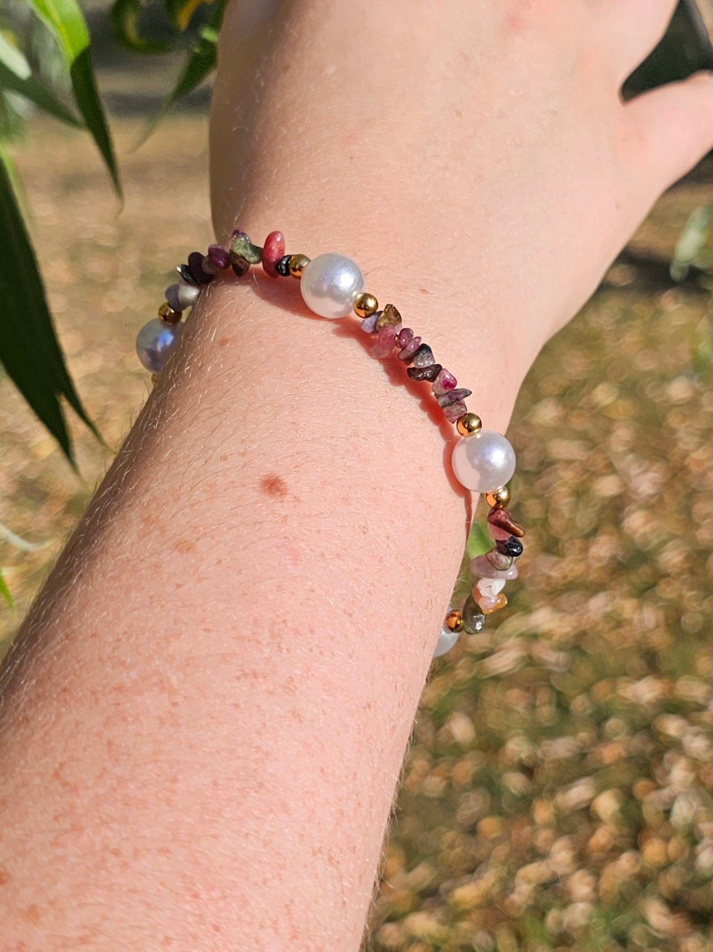 Bracelet tourmaline multicolore
