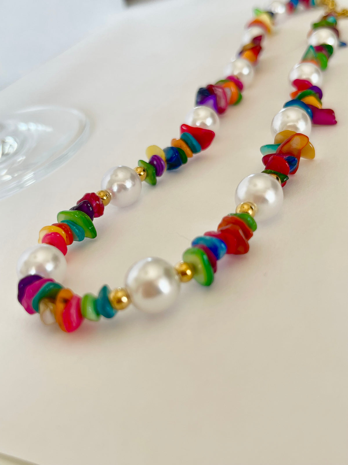 Collier Lily coquillage nacré