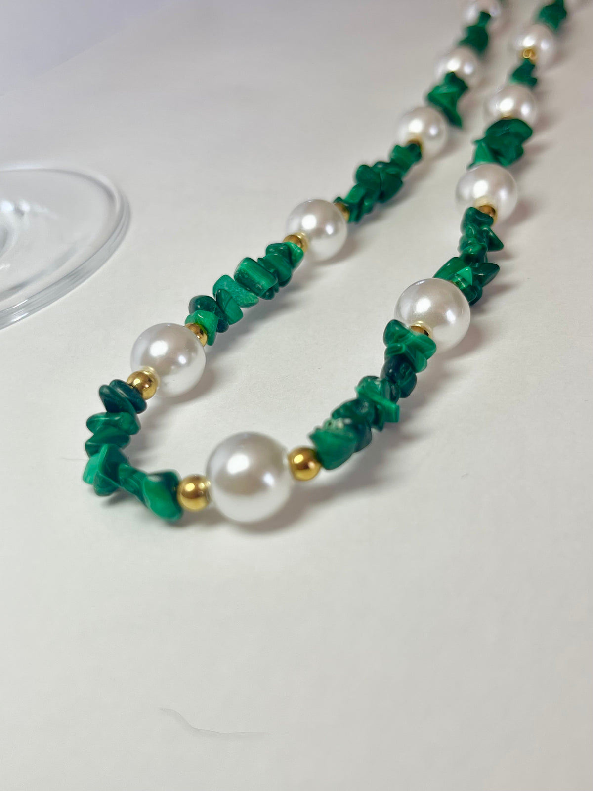 Collier Jade malachite