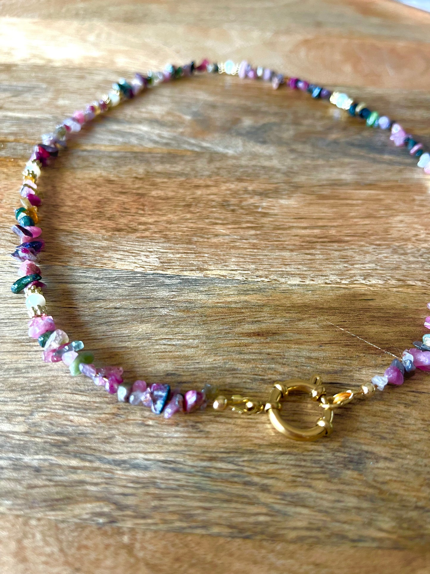 Collier tourmaline en pierre naturelle – Modèle Rosalia