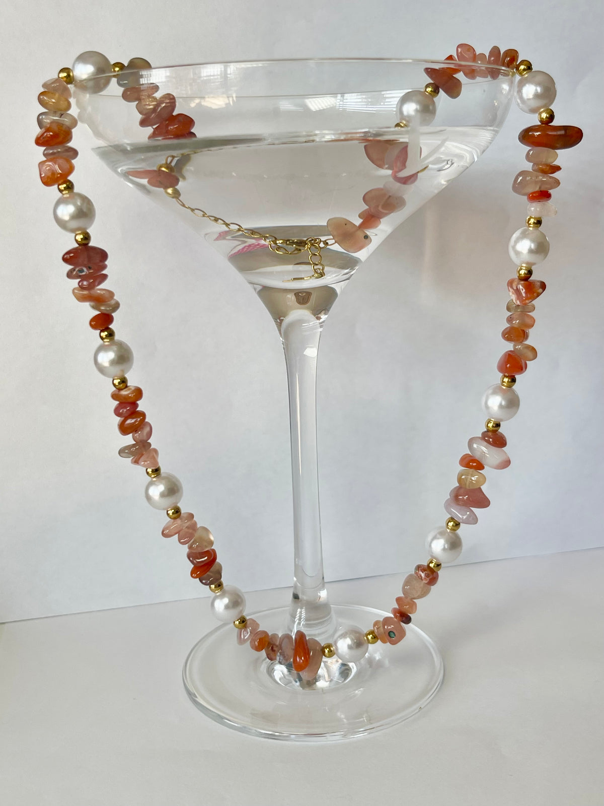 Collier Angèle cornaline