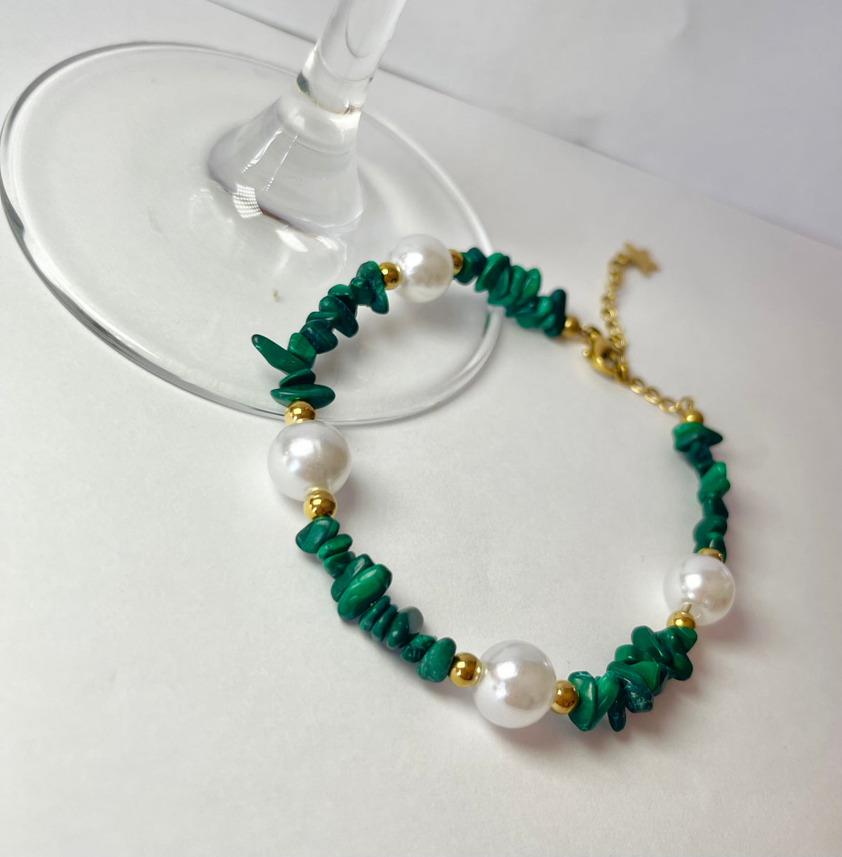 Bracelet Jade malachite