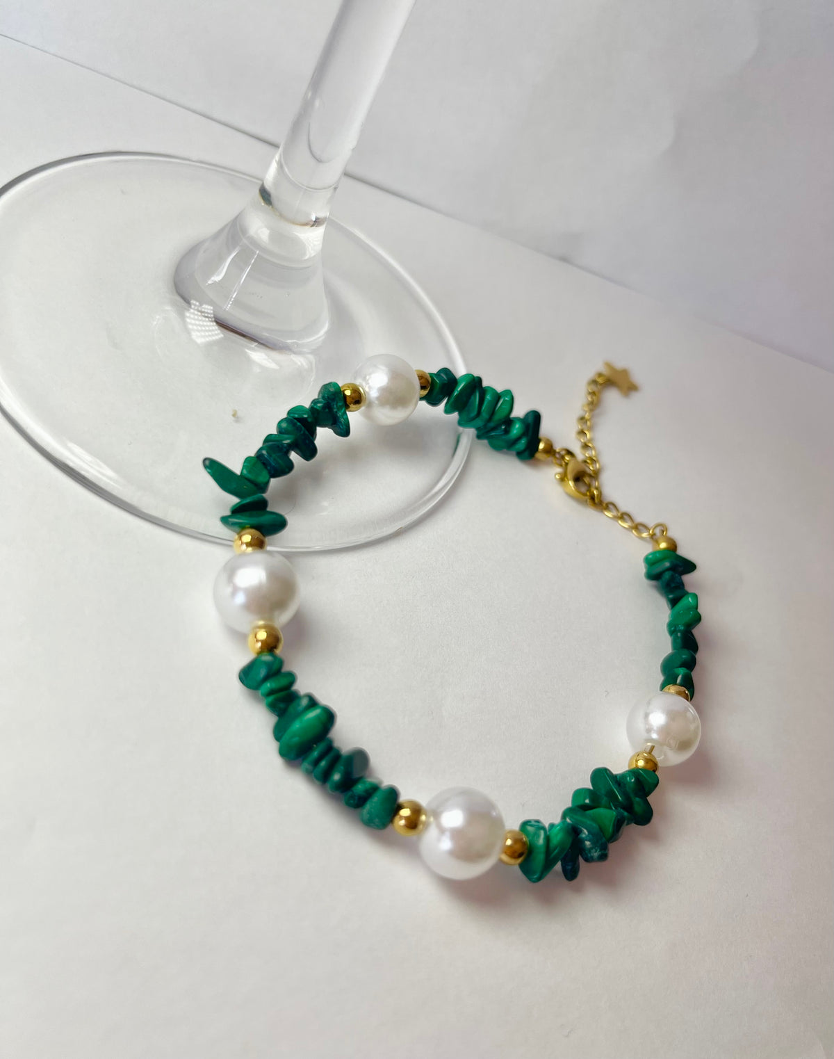 Bracelet Jade malachite