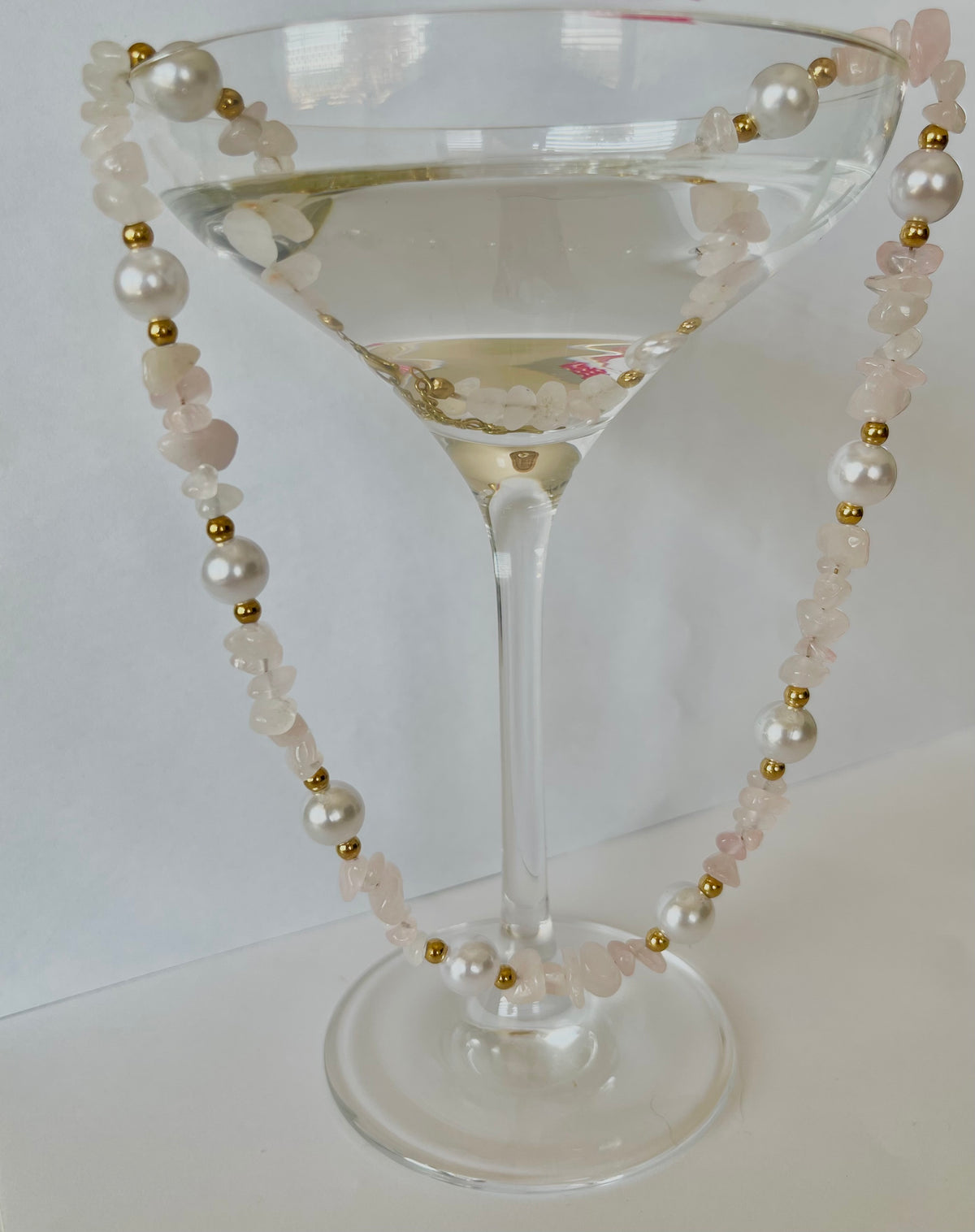 Collier Rachel quartz rose