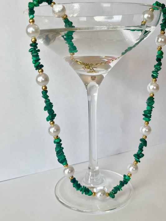 Collier Jade malachite