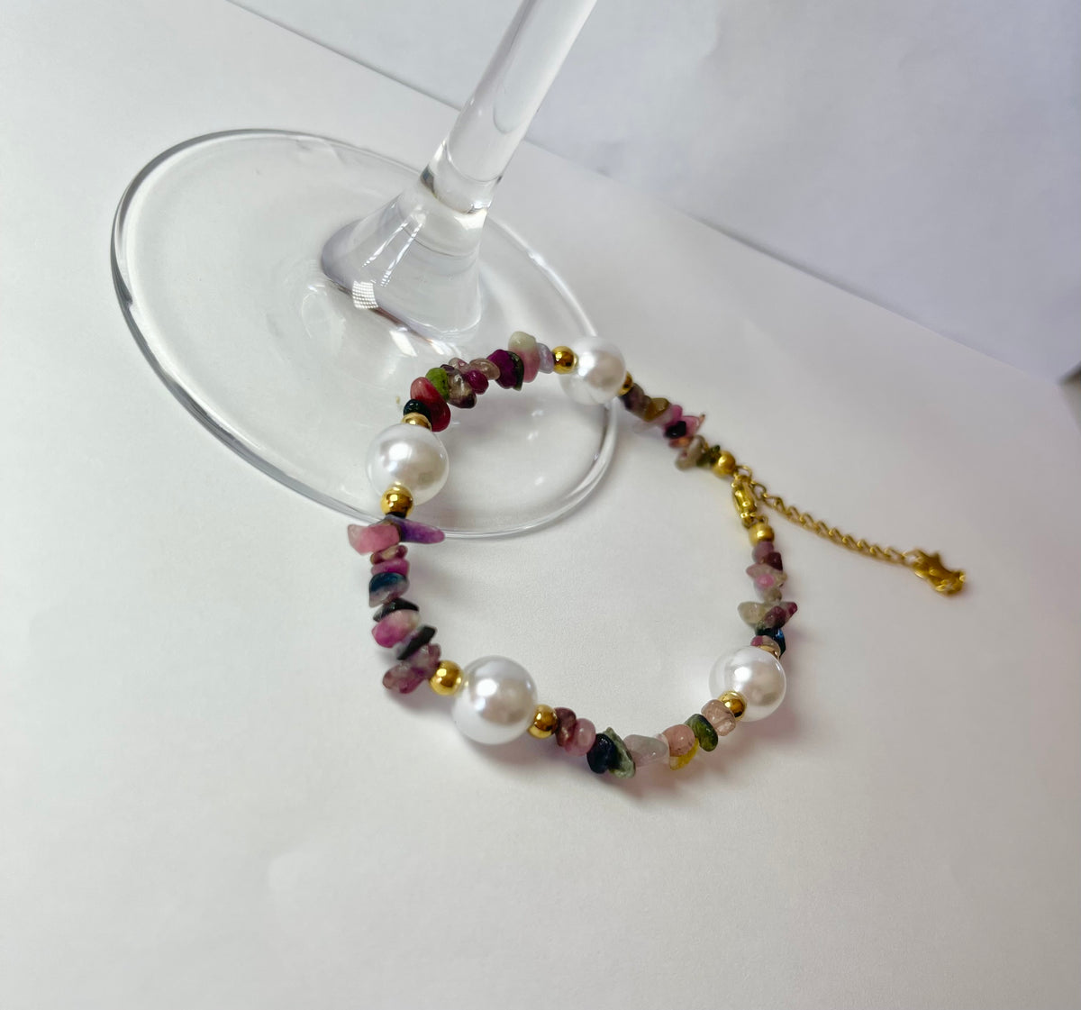 Bracelet Azalée tourmaline multicolore