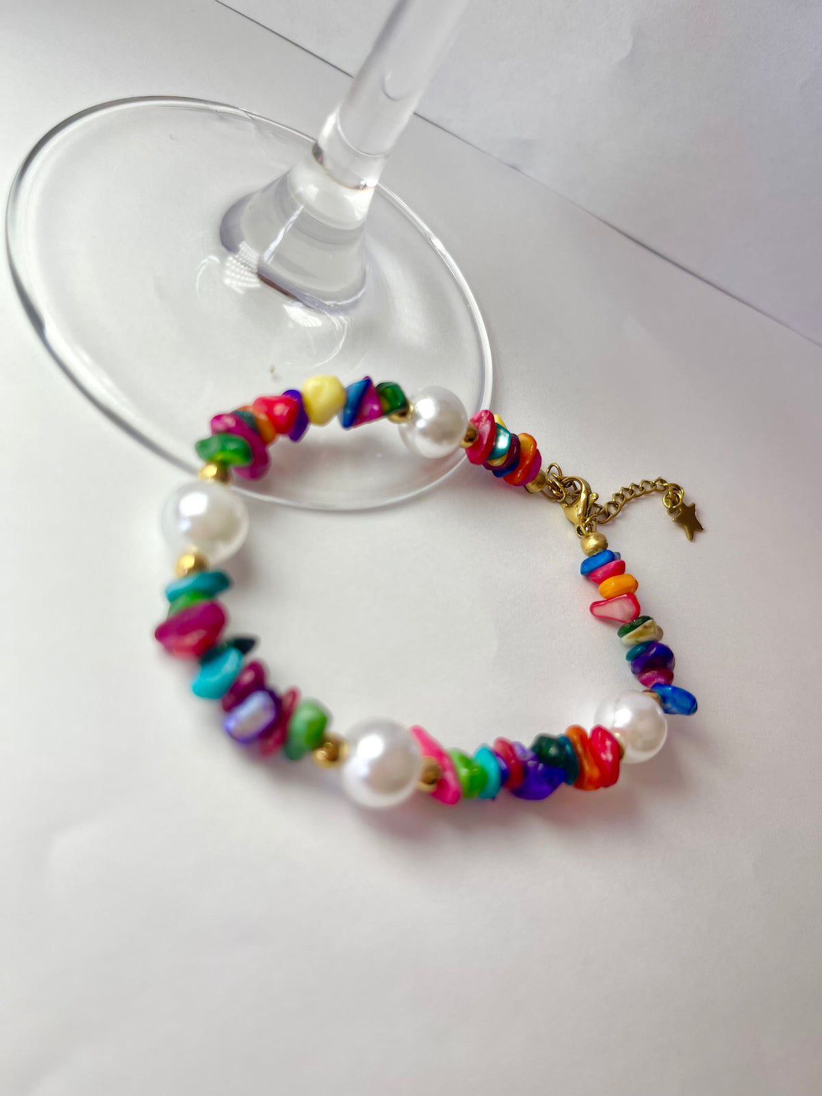 Bracelet Lily coquillage multicolore nacrée
