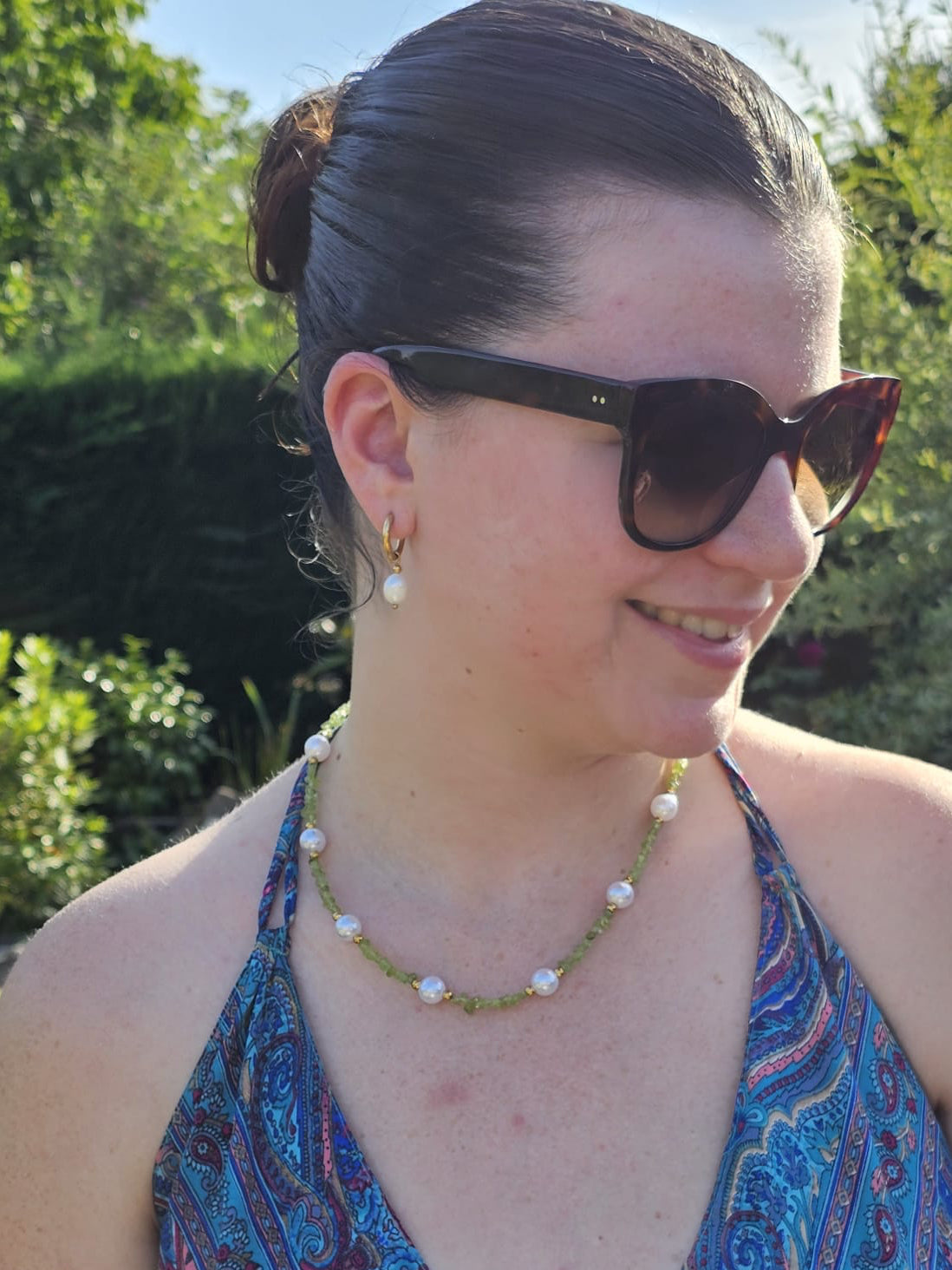 Collier Agathe péridot
