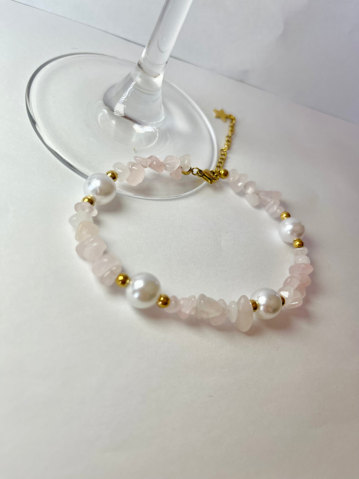 Bracelet Rachel quartz rose