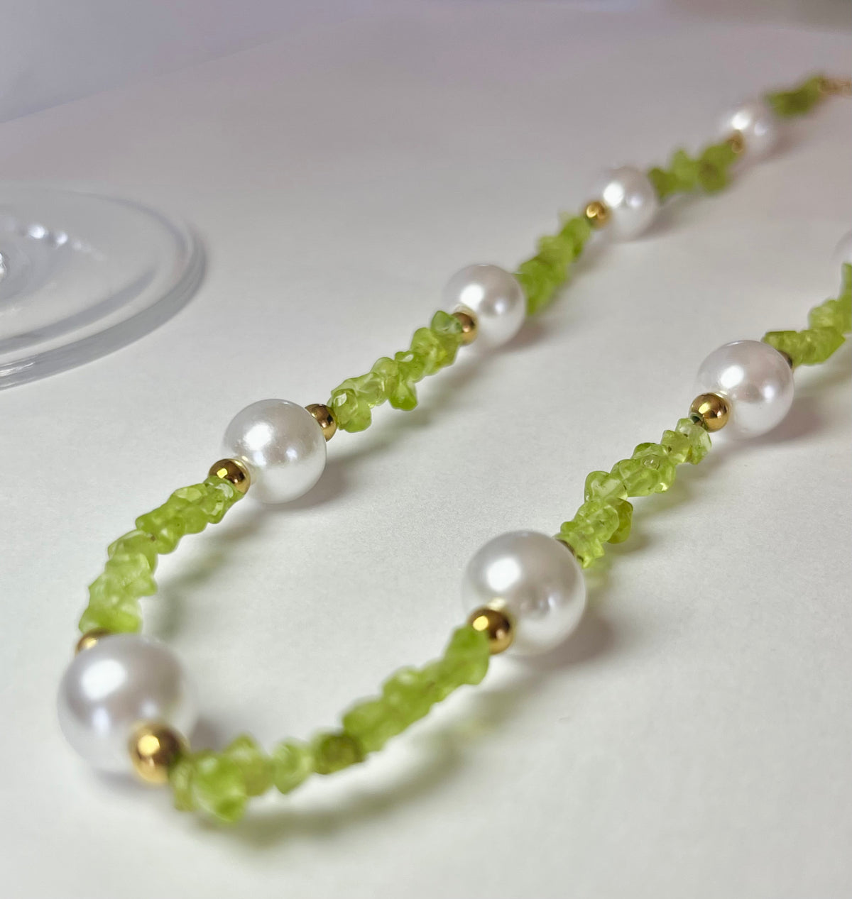 Collier Agathe péridot