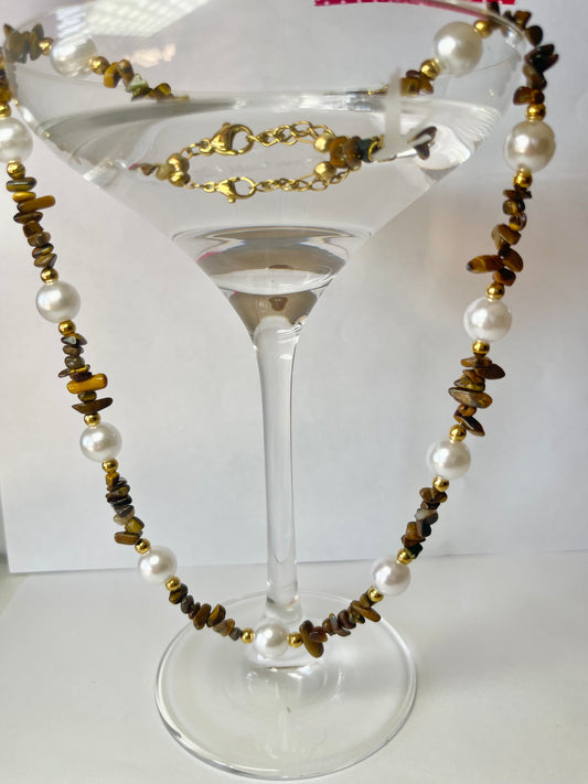 Collier Vania œil du tigre