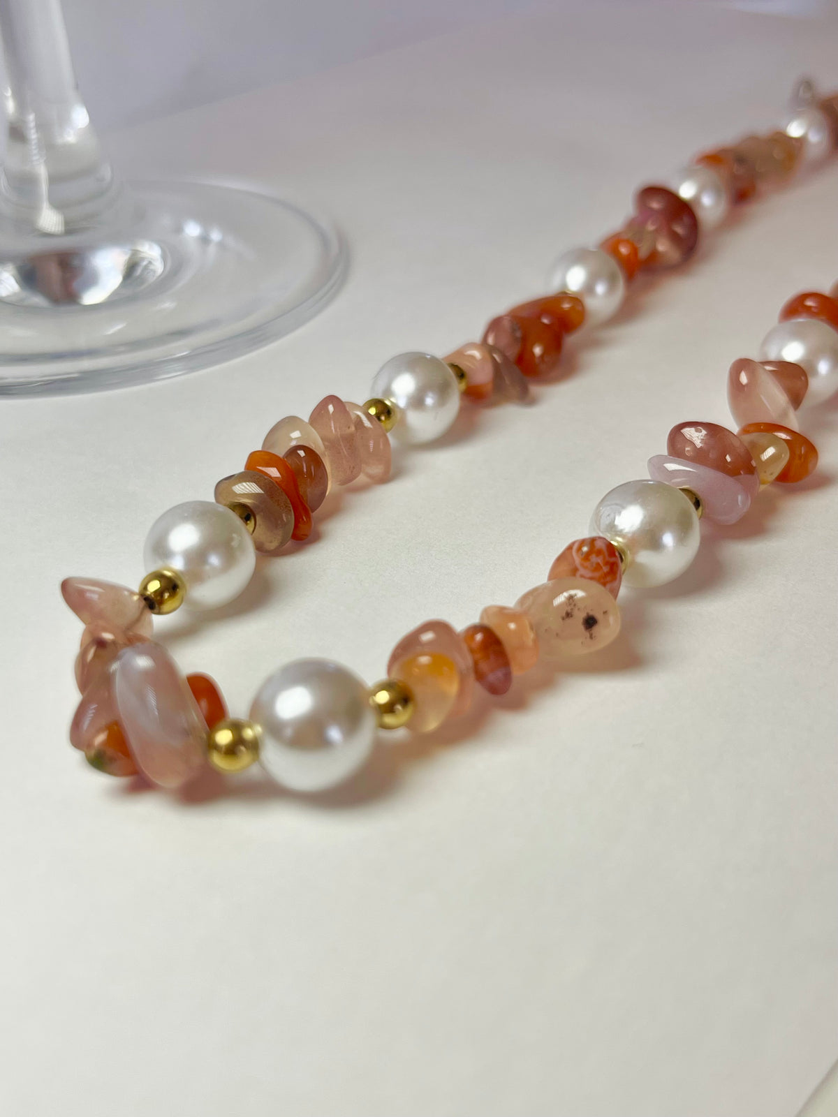 Collier Angèle cornaline