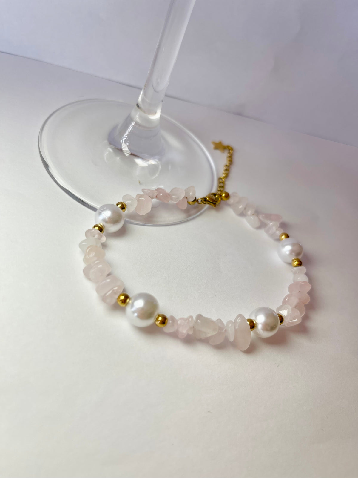 Bracelet Rachel quartz rose