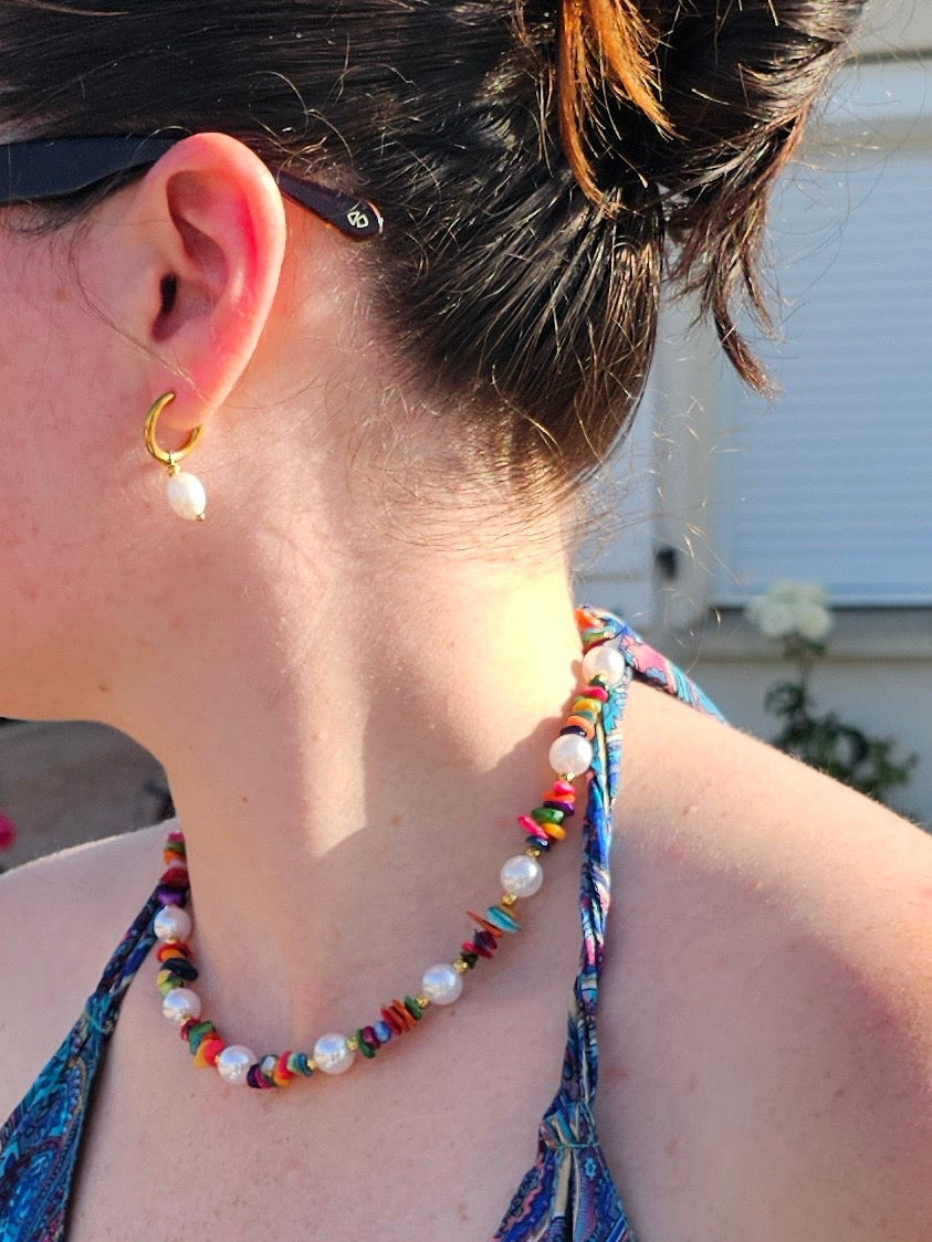 Collier Lily coquillage nacré