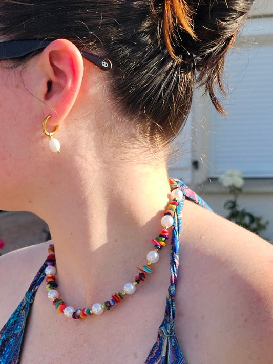 Collier Lily coquillage nacré