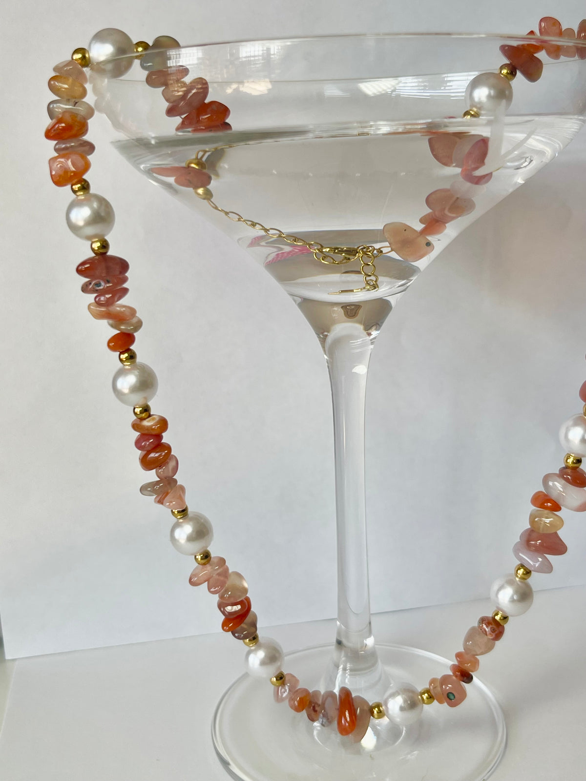 Collier Angèle cornaline