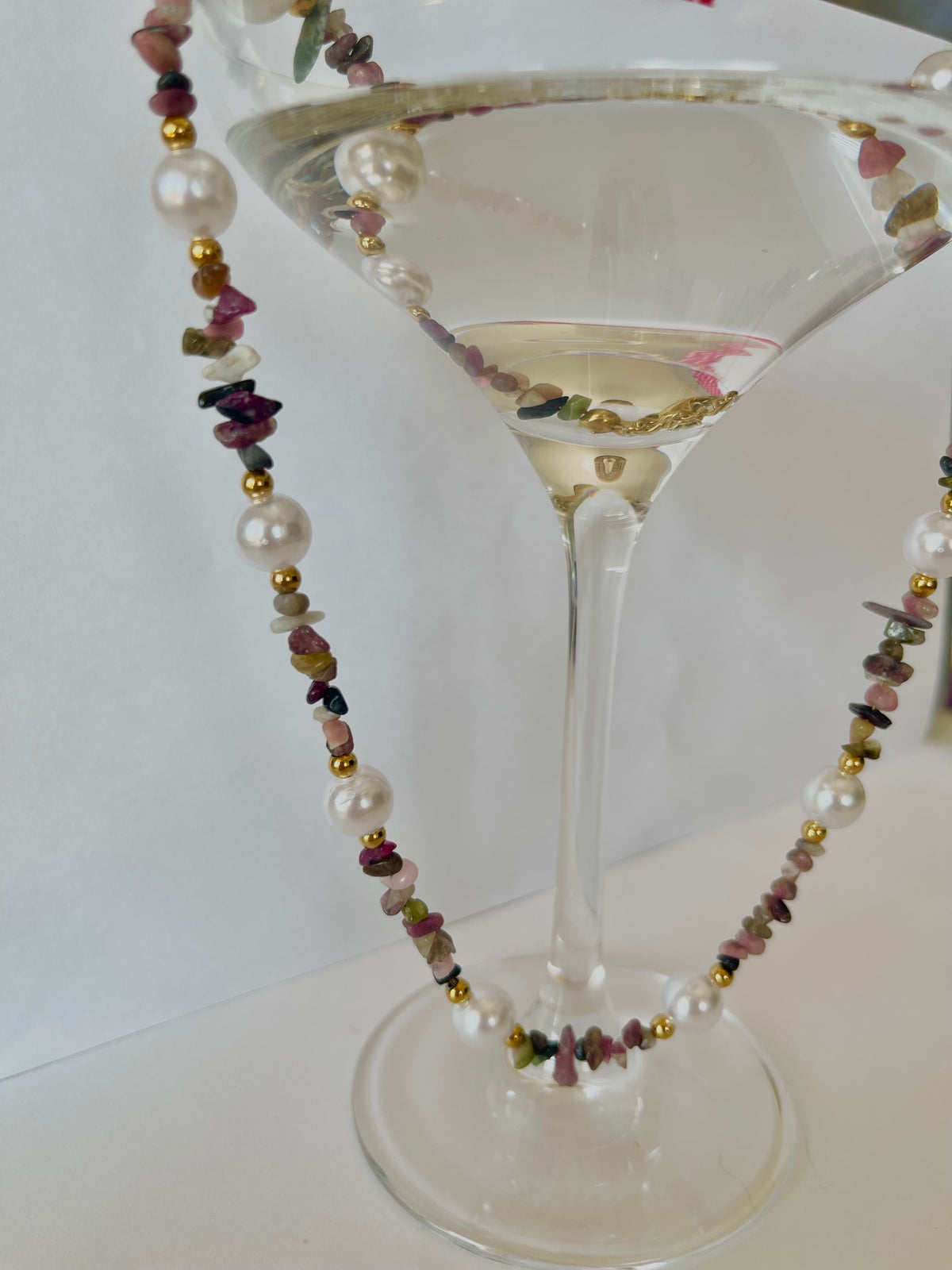 Collier Azalée tourmaline multicolore