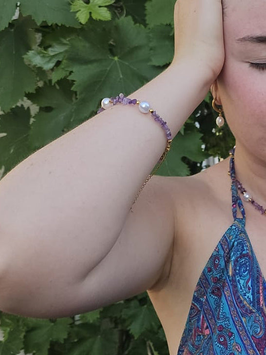 Bracelet Wendy en améthyste