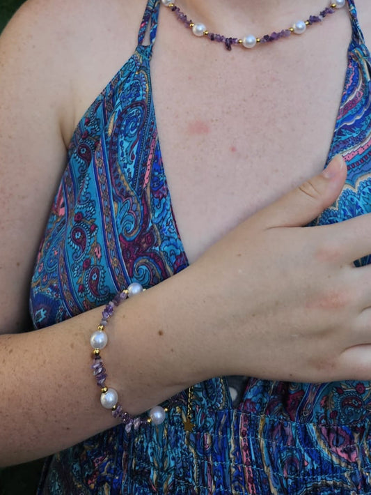 Bracelet Wendy en améthyste